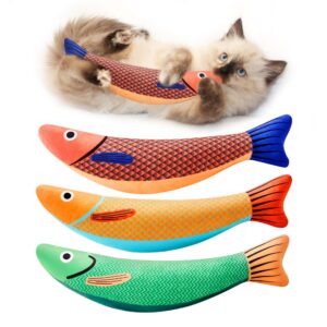 Premium imported Potaroma Cat Toys Saury Fish, vibrant colors, perfect for playful cats. Available at Curat Cart.