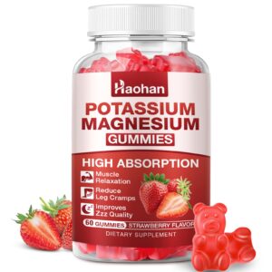 Potassium Magnesium Gummies with Vitamins, a premium import from Curat Cart, enhance muscle relaxation and improve sleep quality.