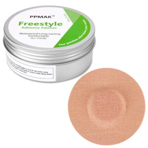 PPMAK Sensor Covers for Libre in premium imported tin packaging, ensuring skin-friendly, waterproof comfort. Available at Curat Cart.