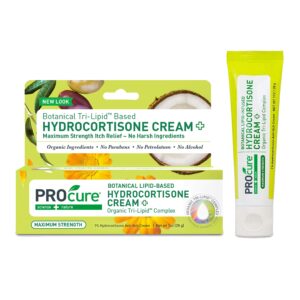 PROcure Max Strength Hydrocortisone Cream offers premium imported itch relief with no harsh ingredients. Available at Curat Cart.