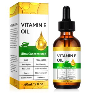 Premium imported Vitamin E Oil from Curat Cart, ultra concentrated for anti-aging, skin hydration, and radiance.
