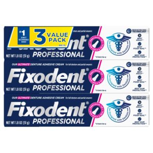 Premium imported Fixodent Professional Denture Adhesive Cream ensures strong hold and comfort for denture wearers. Available at Curat Cart.