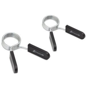 Secure your workout with ProsourceFit Olympic Barbell Collars, premium imports for serious lifters, available at Curat Cart.