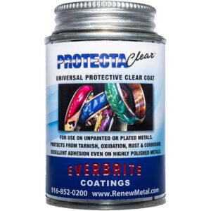 100% Genuine ProtectaClear Clear Protective Coating canister, ideal for protecting metals from tarnish and corrosion.