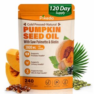 Premium imported Pumpkin Seed Oil for hair growth and overall health, available at Curat Cart. 120-day supply for optimal benefits.