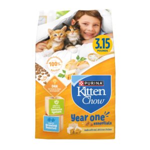Purina Kitten Chow Essentials Dry Food offers premium imported nutrition for kittens, supporting growth and development. Available at Curat Cart.