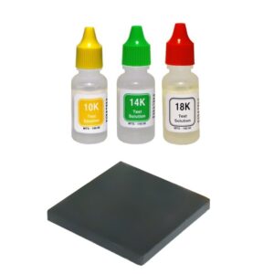 Premium imported PuriTEST Gold Test Acid Solutions in 10K, 14K, and 18K variants, available at Curat Cart.