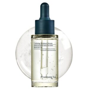 Premium imported Pyunkang Yul Calming Moisture Serum for soothing hydration. Available at Curat Cart.