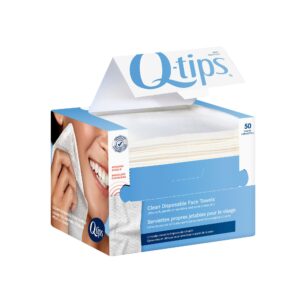 Experience the luxury of Q-tips Disposable Face Towels, a premium import for your skincare routine, available at Curat Cart.