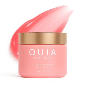 Discover the premium imported QUIA Collagen Jelly Cream, enriched with niacinamide for radiant skin, available at Curat Cart.