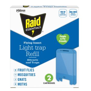 Premium imported Raid Flying Insect Trap Refills attract and trap gnats, mosquitoes, and moths. Available at Curat Cart.