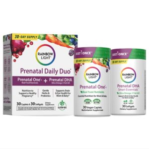 Experience premium imported Rainbow Light Prenatal DHA Vitamins for optimal nutrition. Shop now at Curat Cart for health benefits.