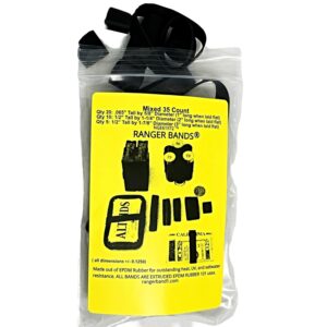 Premium imported Ranger Bands Tactical Rubber Bands in a 35-count pack, ideal for versatile use. Available at Curat Cart.