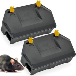 Discover the premium imported Rat Bait Station Outdoor with Key, perfect for effective rodent control. Available at Curat Cart.