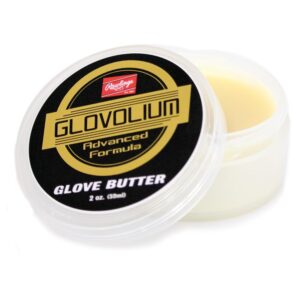 Premium imported Rawlings Glove Butter in a sleek container, perfect for maintaining your baseball glove's performance. Available at Curat Cart.