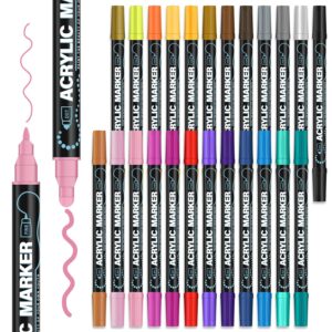 Discover REALZEVA Acrylic Paint Markers, a premium import for vibrant artistry. Available at Curat Cart for creative enthusiasts.