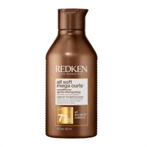 Redken All Soft Mega Curls Conditioner, a premium import for nourishing curls, available at Curat Cart. Perfect for hydration and softness.