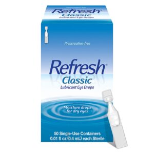 Refresh Classic Lubricant Eye Drops offer premium imported moisture relief for dry eyes, available at Curat Cart.