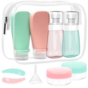 Authentic RELANOR Travel Bottle Set with colorful containers, perfect for hassle-free travel and organization.