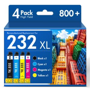 Premium imported remanufactured compatible ink cartridges for 232 XL. High yield, ideal for vibrant printing. Available at Curat Cart.