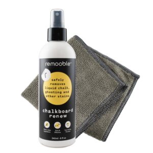 Remooble Chalkboard Cleaner Spray, a premium import, effectively removes chalk stains. Available at Curat Cart for a fresh finish.