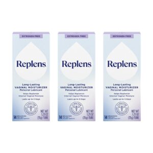 Replens Vaginal Moisturizer, a premium import, offers long-lasting hydration for intimate wellness. Available at Curat Cart.