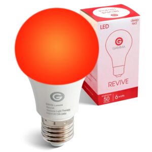 Revive Red Light Bulb for light therapy, a premium import at Curat Cart, enhances wellness with deep red illumination.