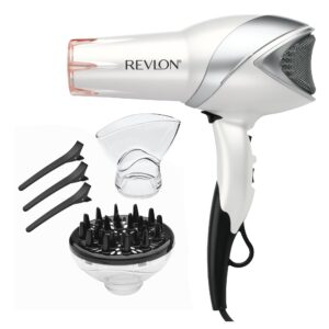 100% Genuine Revlon Infrared Hair Dryer, includes multiple attachments for versatile styling and drying.