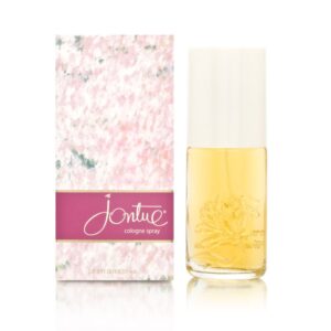Discover the authentic Revlon Jontue Cologne Spray, showcasing a beautiful floral design and elegant packaging.