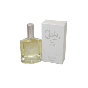 100% Genuine Revlon Charlie White Eau De Toilette, 100 ml, elegantly packaged for a refreshing fragrance experience.