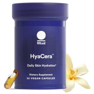 Discover the premium imported Ritual HyaCera Hyaluronic Acid Supplement for daily skin hydration at Curat Cart.