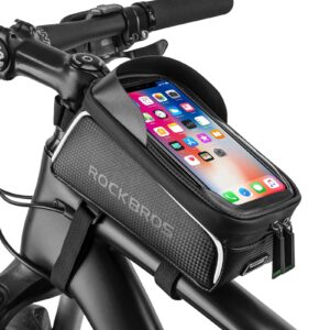 Discover the ROCKBROS Bike Phone Front Frame Bag, a premium imported accessory perfect for cyclists, available at Curat Cart.