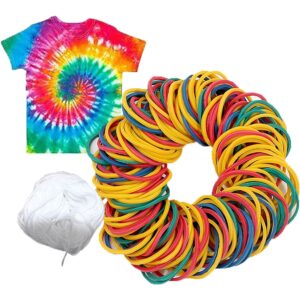 Premium imported rubber bands for tie dye projects, ideal for creating vibrant patterns. Available at Curat Cart.