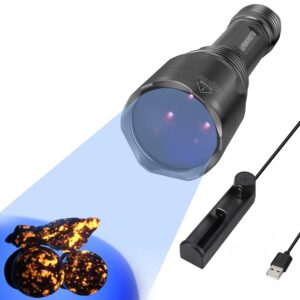 Discover the S3 365nm UV Flashlight with 3 LEDs, perfect for authenticating items. 100% genuine, includes USB charging.
