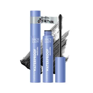 SACE LADY Black Mascara in premium imported packaging, perfect for lasting waterproof wear. Available at Curat Cart.