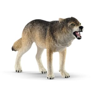 Explore the wild with this 100% genuine Schleich realistic wolf figurine, perfect for play or display.