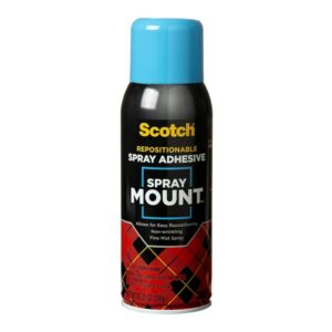 Discover Scotch Repositionable Adhesive Spray, a premium import for effortless crafting and projects, available at Curat Cart.