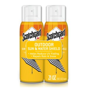 Scotchgard Outdoor Fabric Spray, premium import, protects against UV fading and repels rain. Available at Curat Cart.