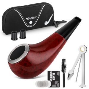 Discover the premium imported Scotte Shiny Small Pipe, complete with accessories, perfect for discerning users at Curat Cart.