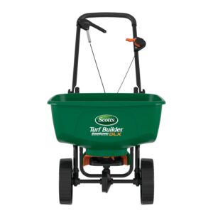Discover the authentic Scotts Turf Builder Spreader, designed for effective and even lawn care application.