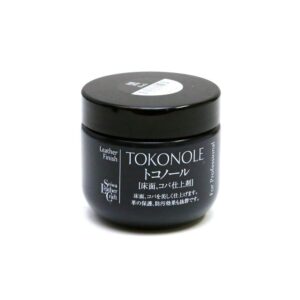 Discover the authentic Seiwa Tokonole Leather Finish in a sleek jar, perfect for professional leather care and finishing.