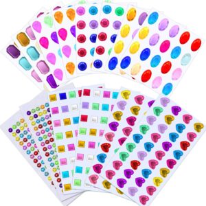 Premium imported Selizo Craft Gems rhinestone stickers in vibrant colors, perfect for crafts and decorations at Curat Cart.