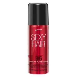 Discover 100% authentic SexyHair Big Spray & Play Harder, a firm volumizing hairspray for lasting style and volume.