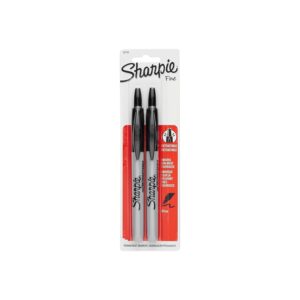 Sharpie Black Retractable Pen set, premium import from Curat Cart, ideal for all your marking needs. Perfect for professionals.