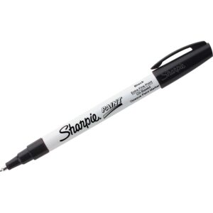 100% genuine Sharpie Paint Marker with an extra fine tip, perfect for detailed artwork and crafting projects.