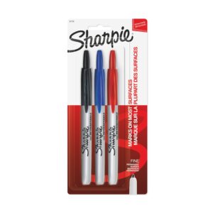 Premium imported Sharpie Retractable Permanent Markers in fine point, ideal for vibrant marking. Available at Curat Cart.