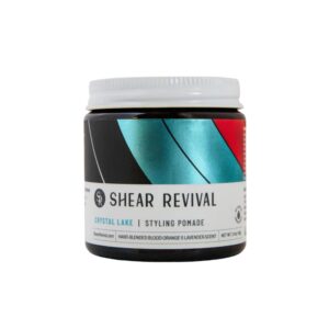 Shear Revival Crystal Lake Styling Cream, a premium imported pomade, offers hand-blended quality for stylish hair. Available at Curat Cart.