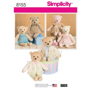 Authentic Simplicity Teddy Bear Sewing Pattern, featuring adorable designs for soft, cuddly bears. Create your own unique teddy!