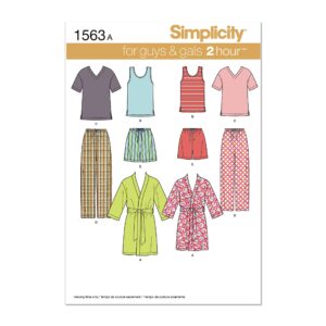 Discover the Simplicity Family Pajama Sewing Pattern, a premium import from Curat Cart, perfect for stylish, cozy family attire.