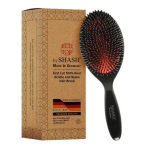 Discover the authentic Shash Boar Bristle Brush, crafted in Germany since 1869 for premium quality hair care.